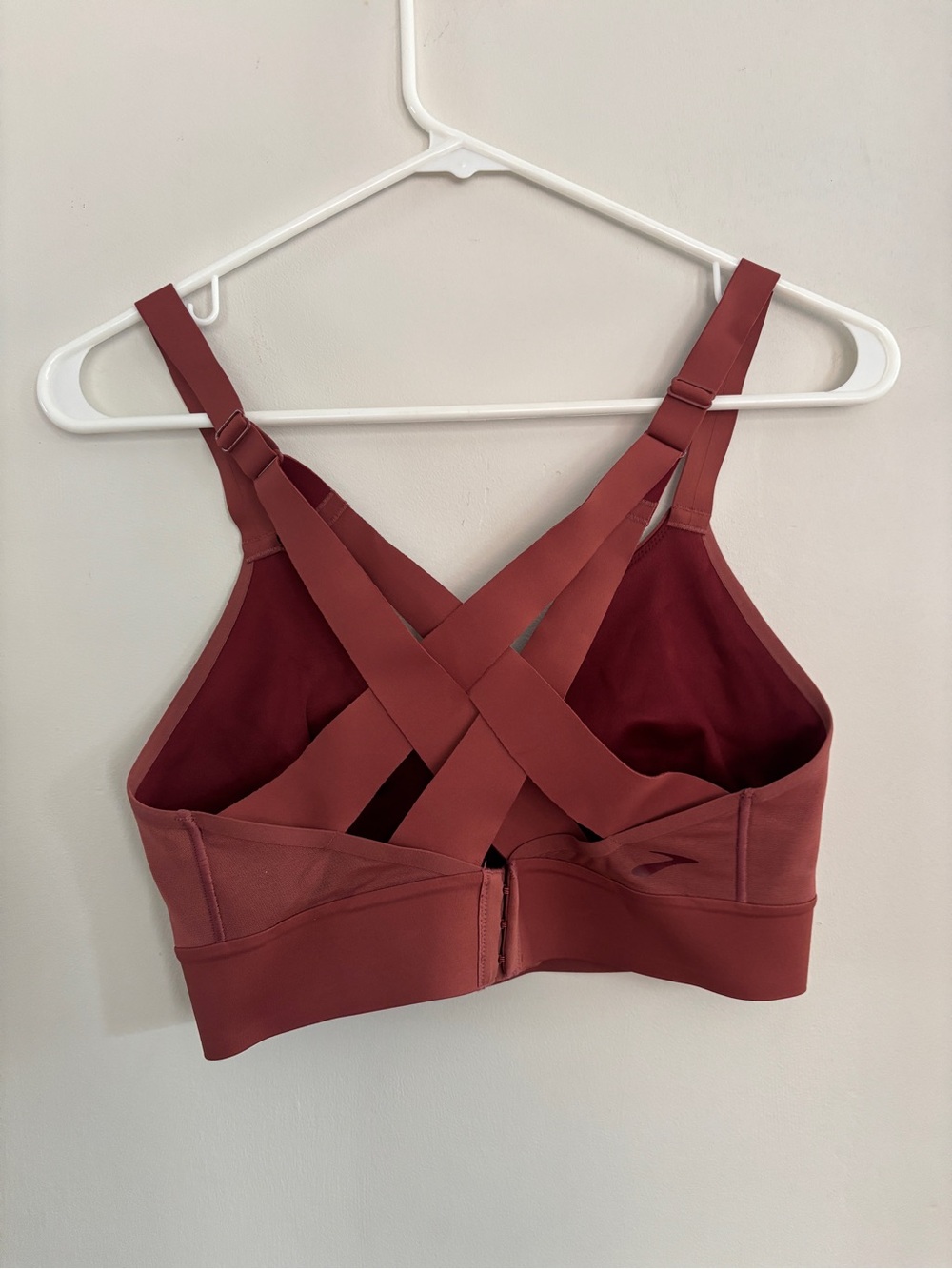 Brooks Run 34C/D Sports Bra Drive Interlace In Mauve - Picture 3 of 4